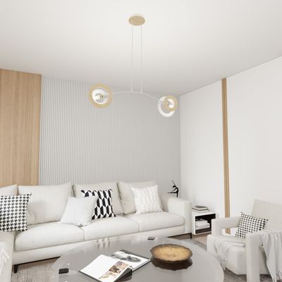 Emibig Lighting Taklampa SKIVA 2 WH