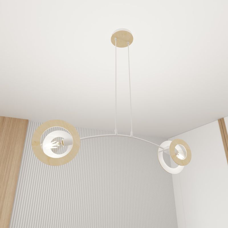 Emibig Lighting Taklampa SKIVA 2 WH