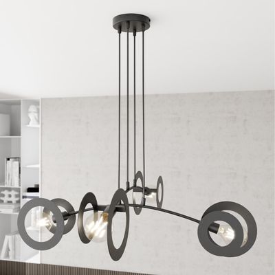 Emibig Lighting Taklampa EUFORIA 4 BL