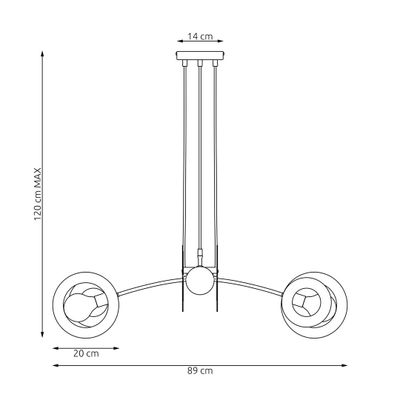 Emibig Lighting Taklampa EUFORIA 4 WH