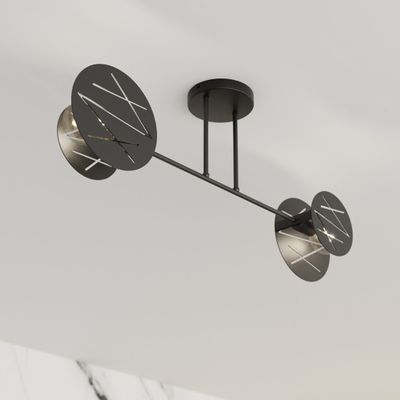 Emibig Lighting Taklampa FRICK 2 BL