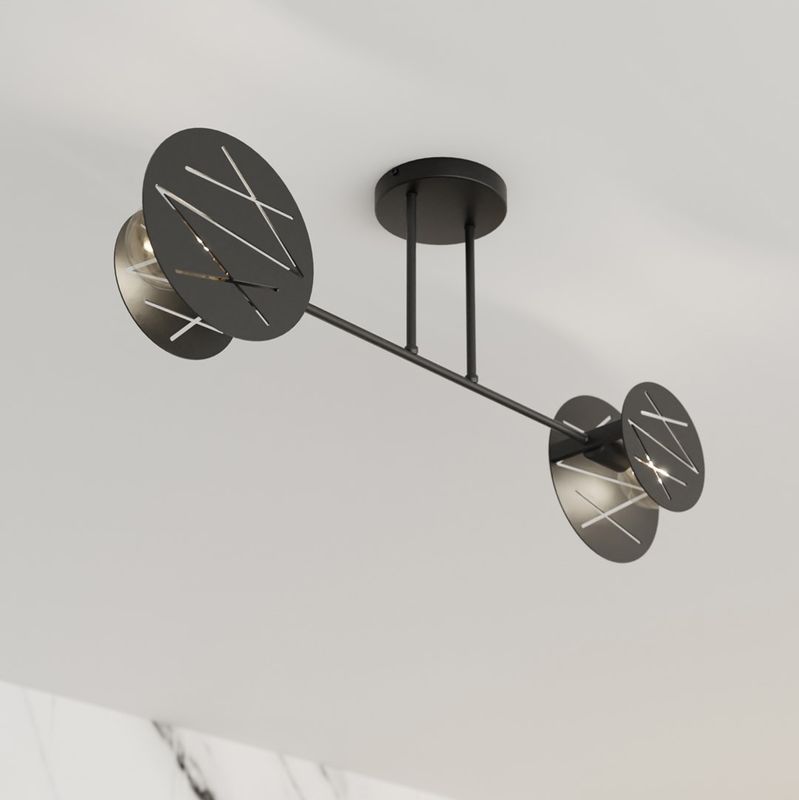 Emibig Lighting Taklampa FRICK 2 BL