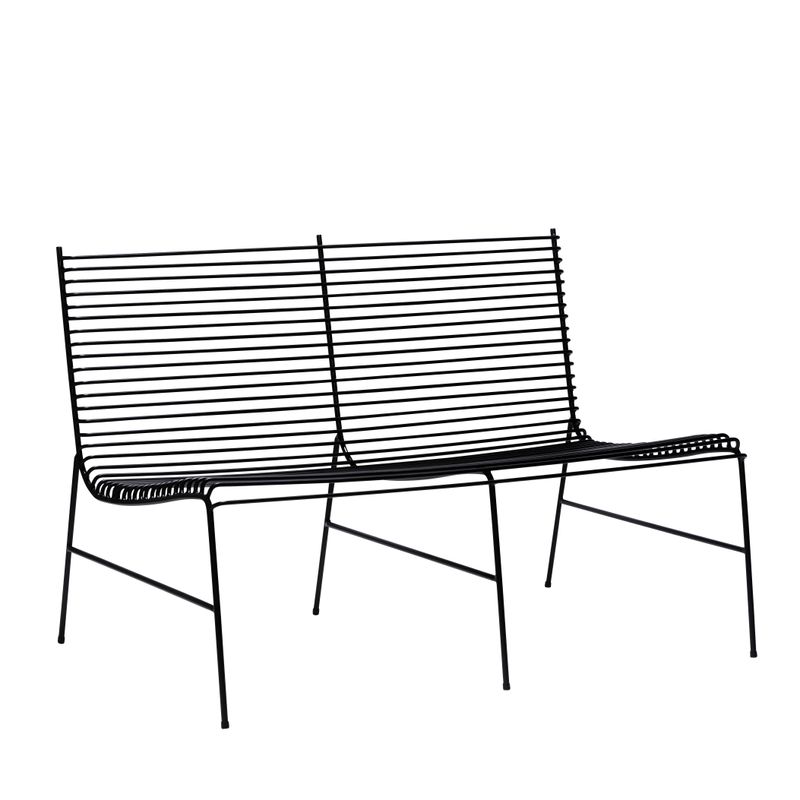 Hübsch String Bänk Svart