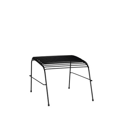 Hübsch String Fotpall Svart