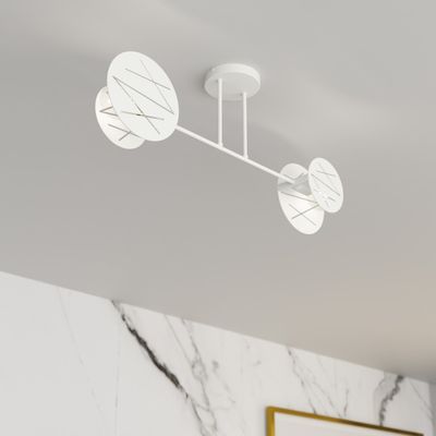 Emibig Lighting Taklampa FRICK 2 VIT