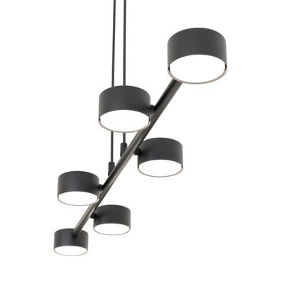 Emibig Lighting Taklampa MEGARA 6 BL