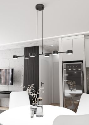 Emibig Lighting Taklampa MEGARA 6 BL