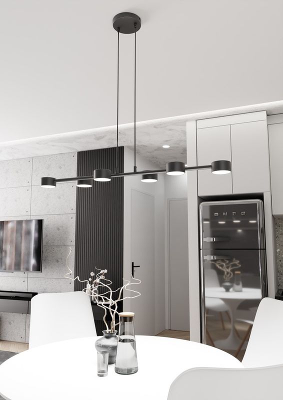 Emibig Lighting Taklampa MEGARA 6 BL