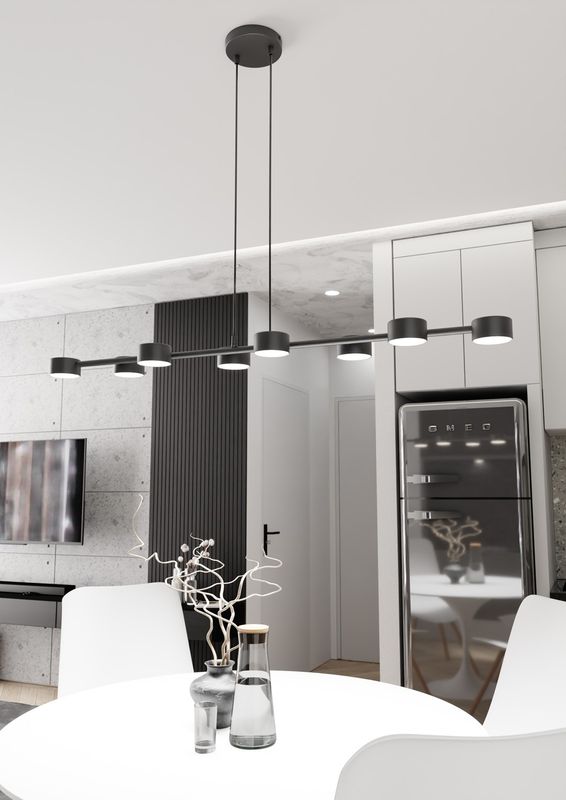 Emibig Lighting Taklampa MEGARA 8 BL