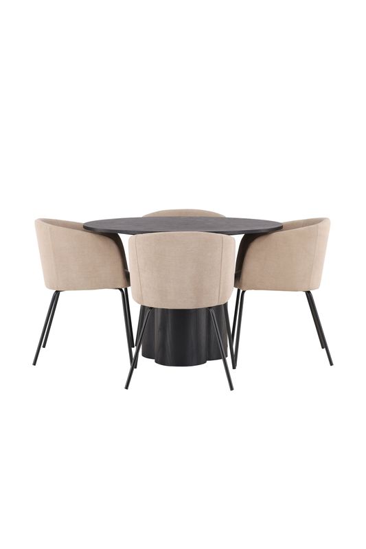 Venture Home Matgrupp Olivia med 4st Matstolar Berit