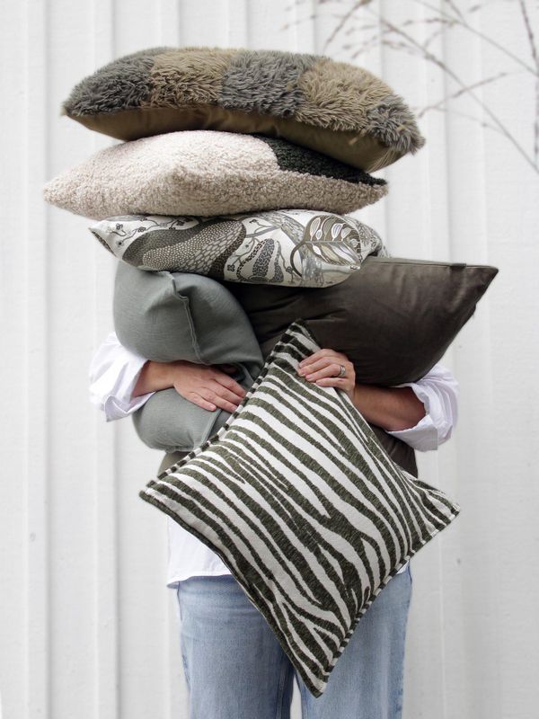 Svanefors Marty Kuddfodral Mossa 45x45 cm