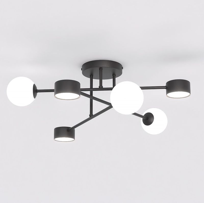Emibig Lighting Taklampa HOLON 6 SVART