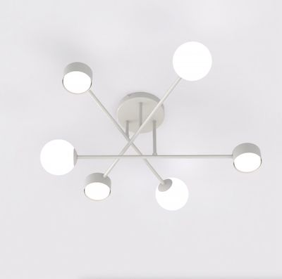 Emibig Lighting Taklampa HOLON 6 GRÃ…