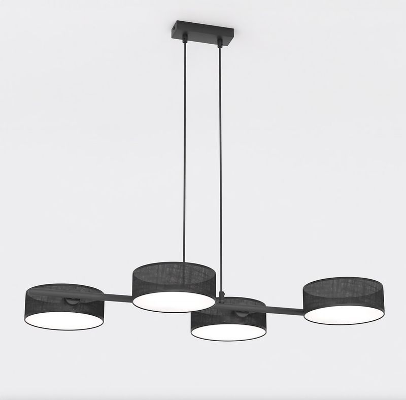 Emibig Lighting Taklampa DRUMZ 4 SVART