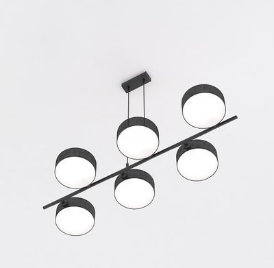 Emibig Lighting Taklampa DRUMZ 6 SVART