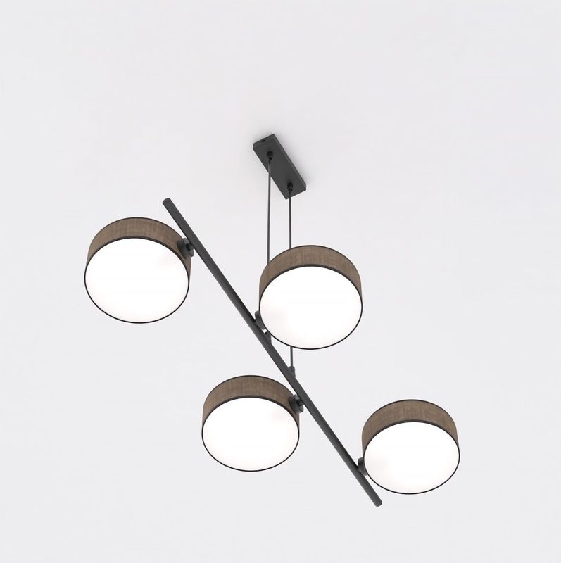 Emibig Lighting Taklampa DRUMZ 4 BRUN