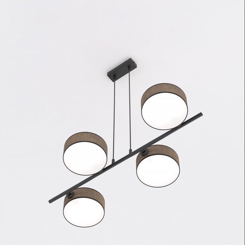 Emibig Lighting Taklampa DRUMZ 4 BRUN
