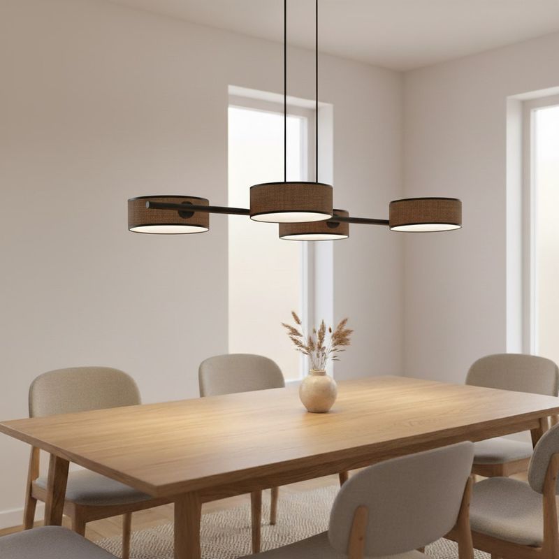 Emibig Lighting Taklampa DRUMZ 4 BRUN