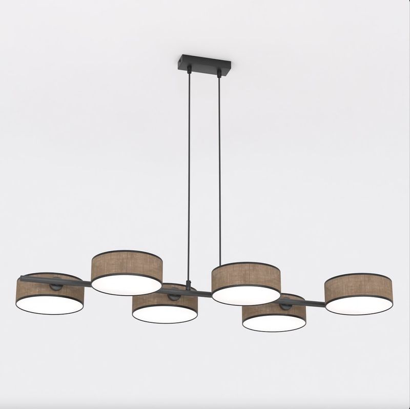 Emibig Lighting Taklampa DRUMZ 6 BRUN