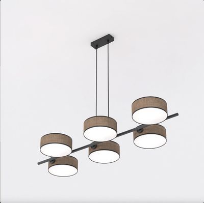 Emibig Lighting Taklampa DRUMZ 6 BRUN