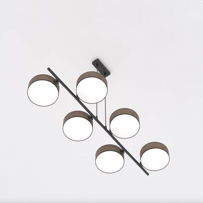 Emibig Lighting Taklampa DRUMZ 6 BRUN