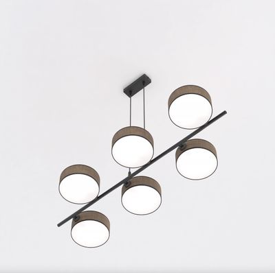 Emibig Lighting Taklampa DRUMZ 6 BRUN