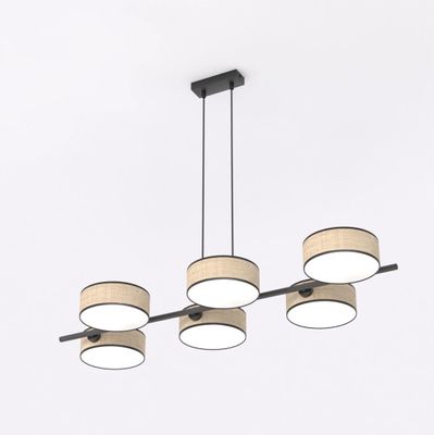 Emibig Lighting Taklampa DRUMZ 6 RATTAN