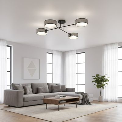 Emibig Lighting Taklampa MAGA 4 GRÃ…