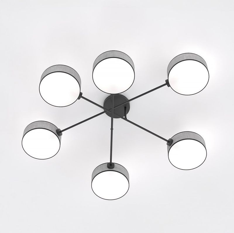 Emibig Lighting Taklampa MAGA 6 GRÃ…
