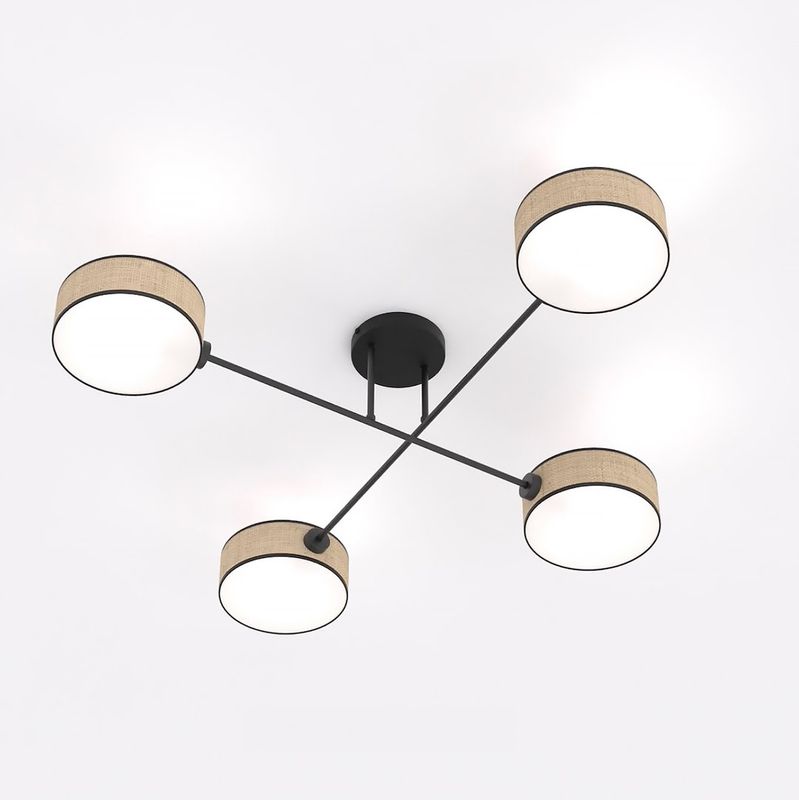 Emibig Lighting Taklampa MAGA 4 RATTAN