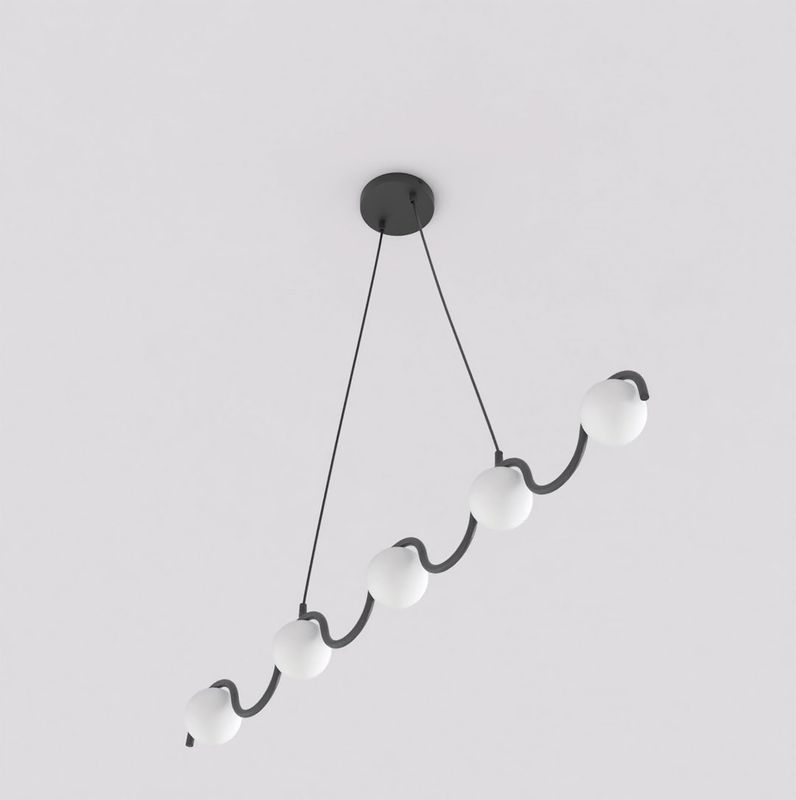 Emibig Lighting Taklampa SINUS BL OPAL