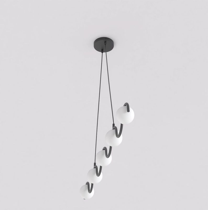 Emibig Lighting Taklampa SINUS BL OPAL