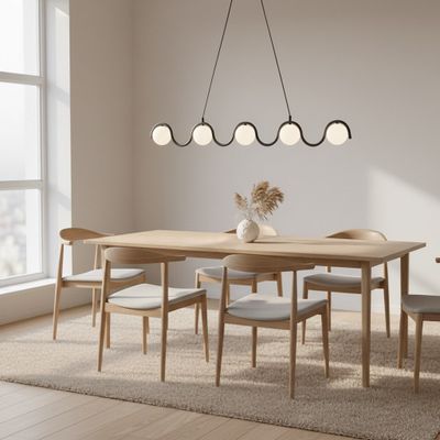 Emibig Lighting Taklampa SINUS BL OPAL