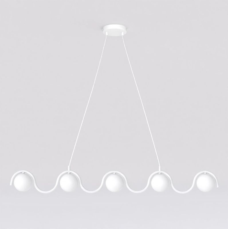 Emibig Lighting Taklampa SINUS WH OPAL