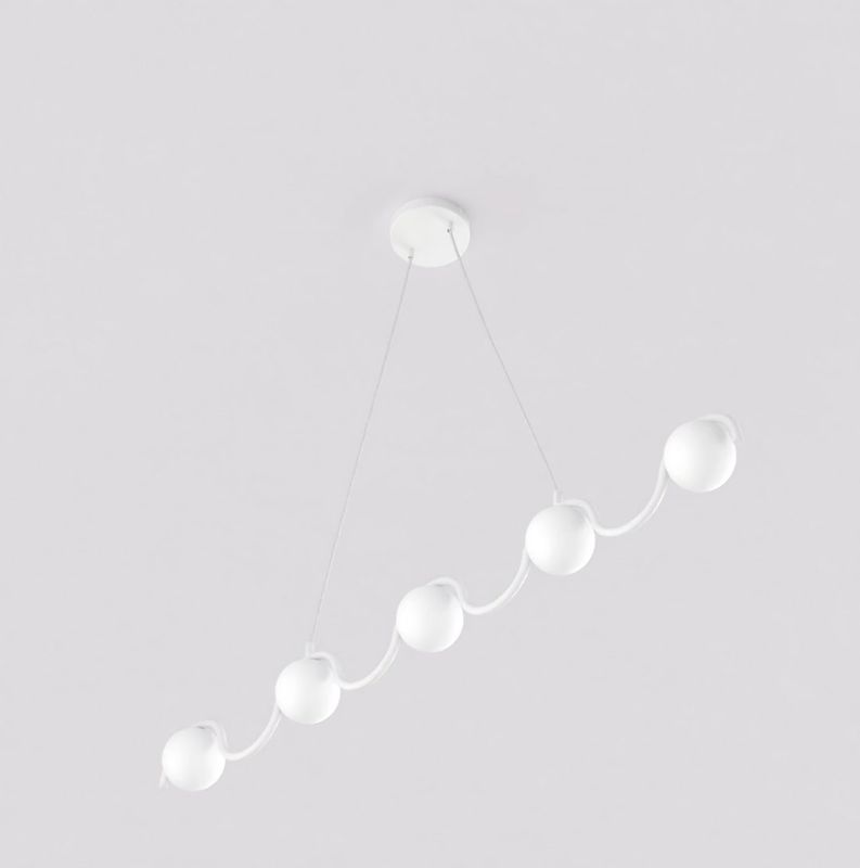 Emibig Lighting Taklampa SINUS WH OPAL