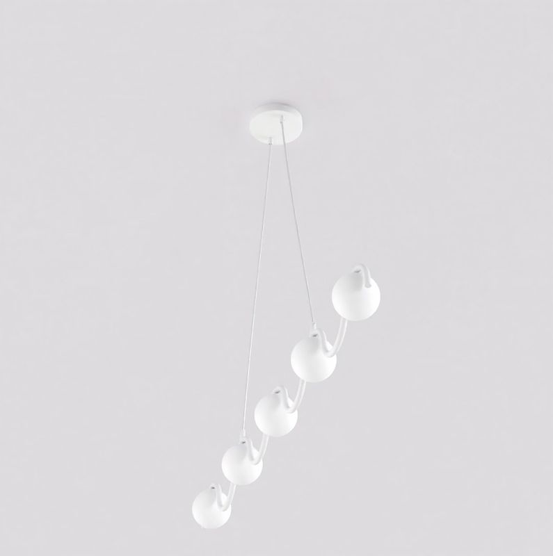 Emibig Lighting Taklampa SINUS WH OPAL