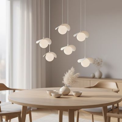Emibig Lighting Taklampa RITUAL 6 VIT