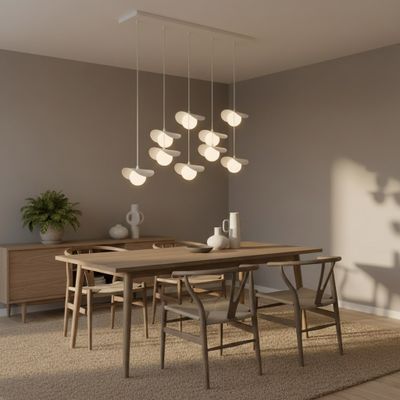 Emibig Lighting Taklampa RITUAL 9 VIT