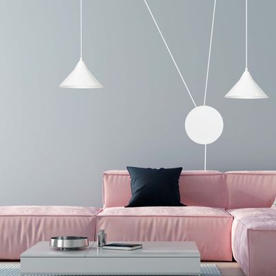 Emibig Lighting Taklampa ABRAMO 2 VIT