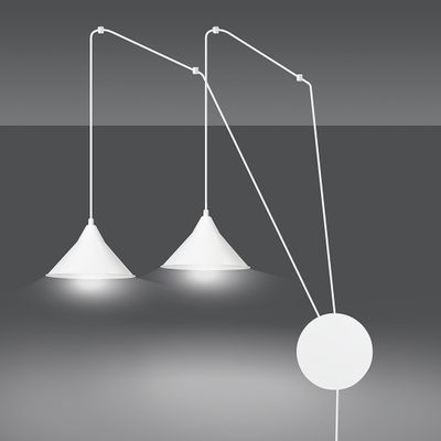 Emibig Lighting Taklampa ABRAMO 2 VIT