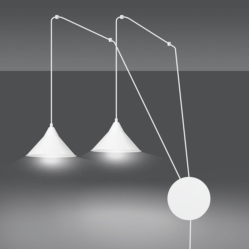 Emibig Lighting Taklampa ABRAMO 2 VIT