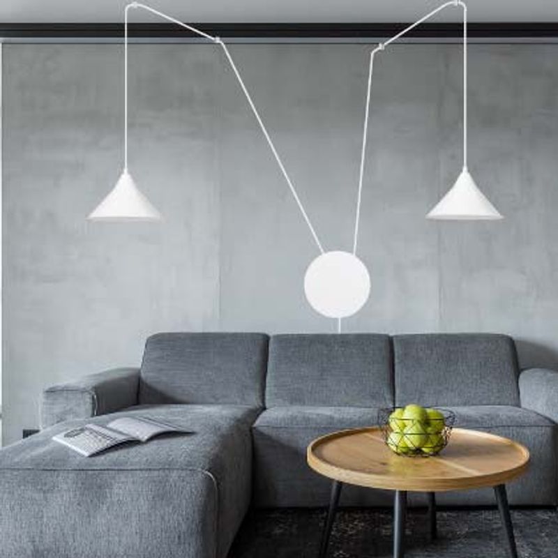 Emibig Lighting Taklampa ABRAMO 2 VIT