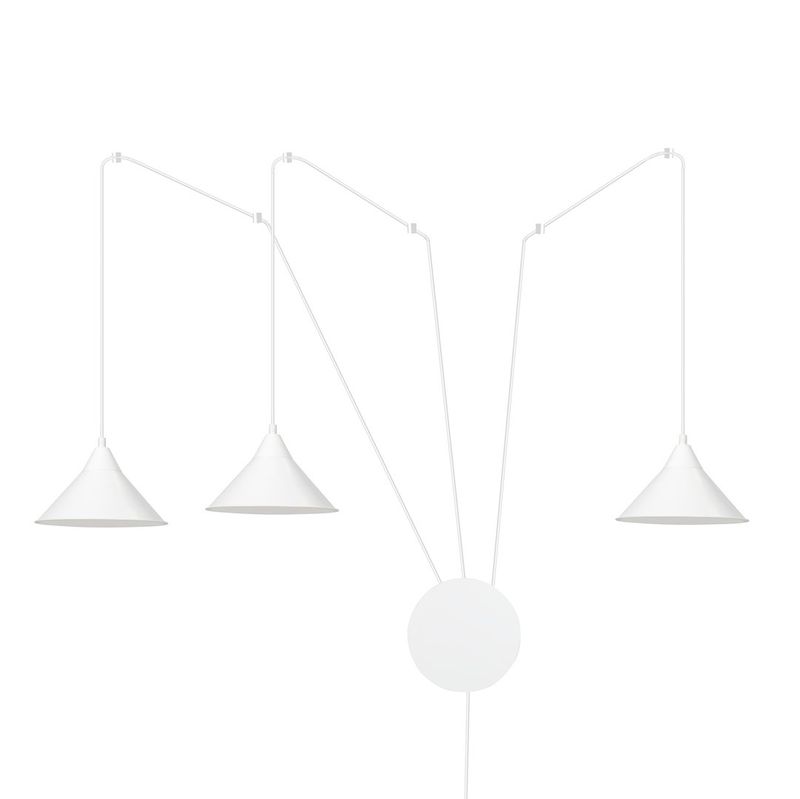 Emibig Lighting Taklampa ABRAMO 3 VIT