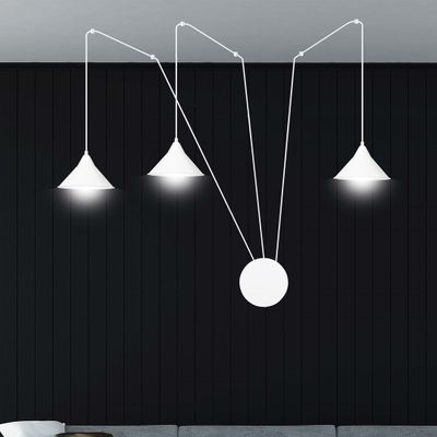 Emibig Lighting Taklampa ABRAMO 3 VIT