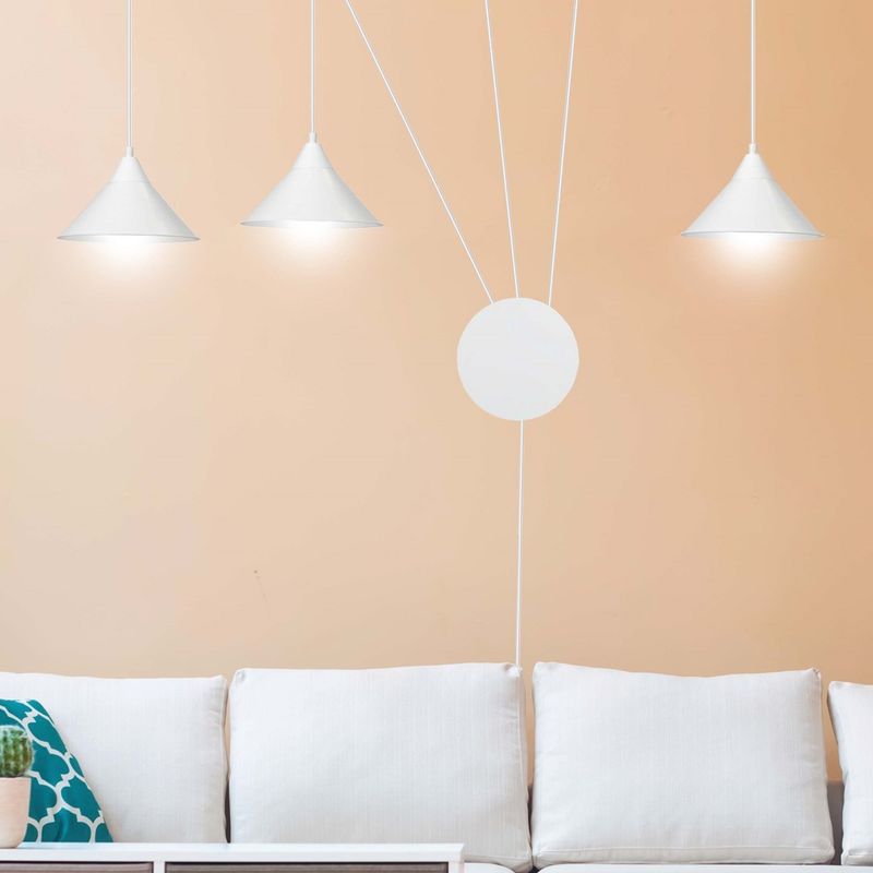 Emibig Lighting Taklampa ABRAMO 3 VIT