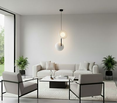 Emibig Lighting Taklampa VANILA 2 BL GRÃ…