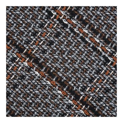 House Nordic Falkirk sittpuff svart/vit/brun, Ø50 cm