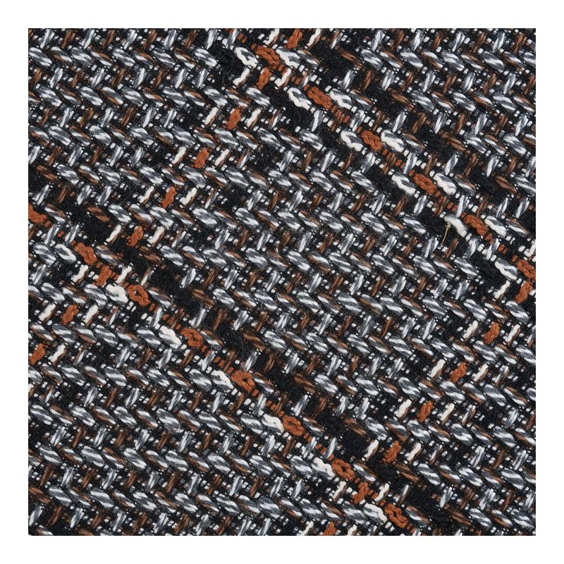 House Nordic Falkirk sittpuff svart/vit/brun, Ø50 cm