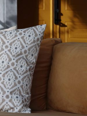 Svanefors Ikat Kudde Beige 50x50 cm