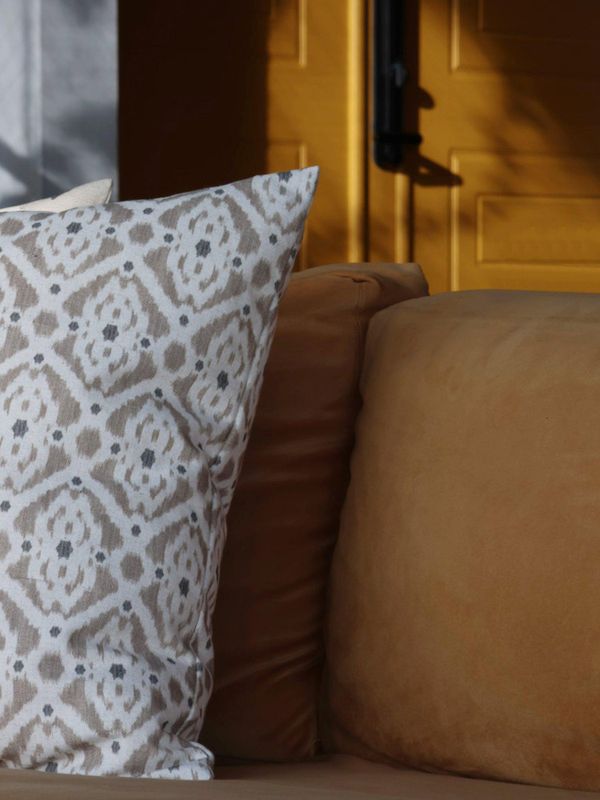Svanefors Ikat Kuddfodral Beige 50x50 cm